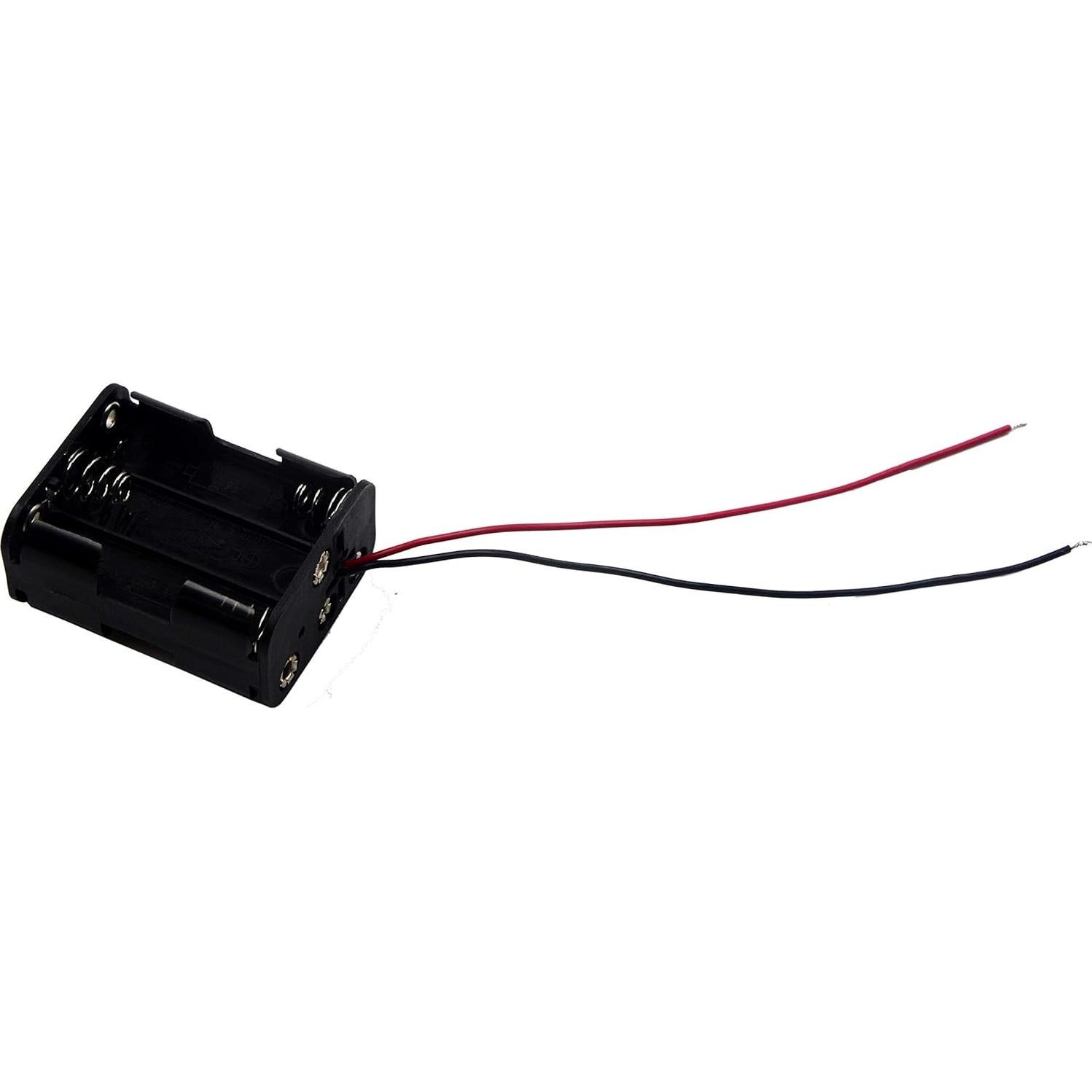 Paquete de 3 Soportes de Batería AA 6x1.5V y 9V LAMPVPATH