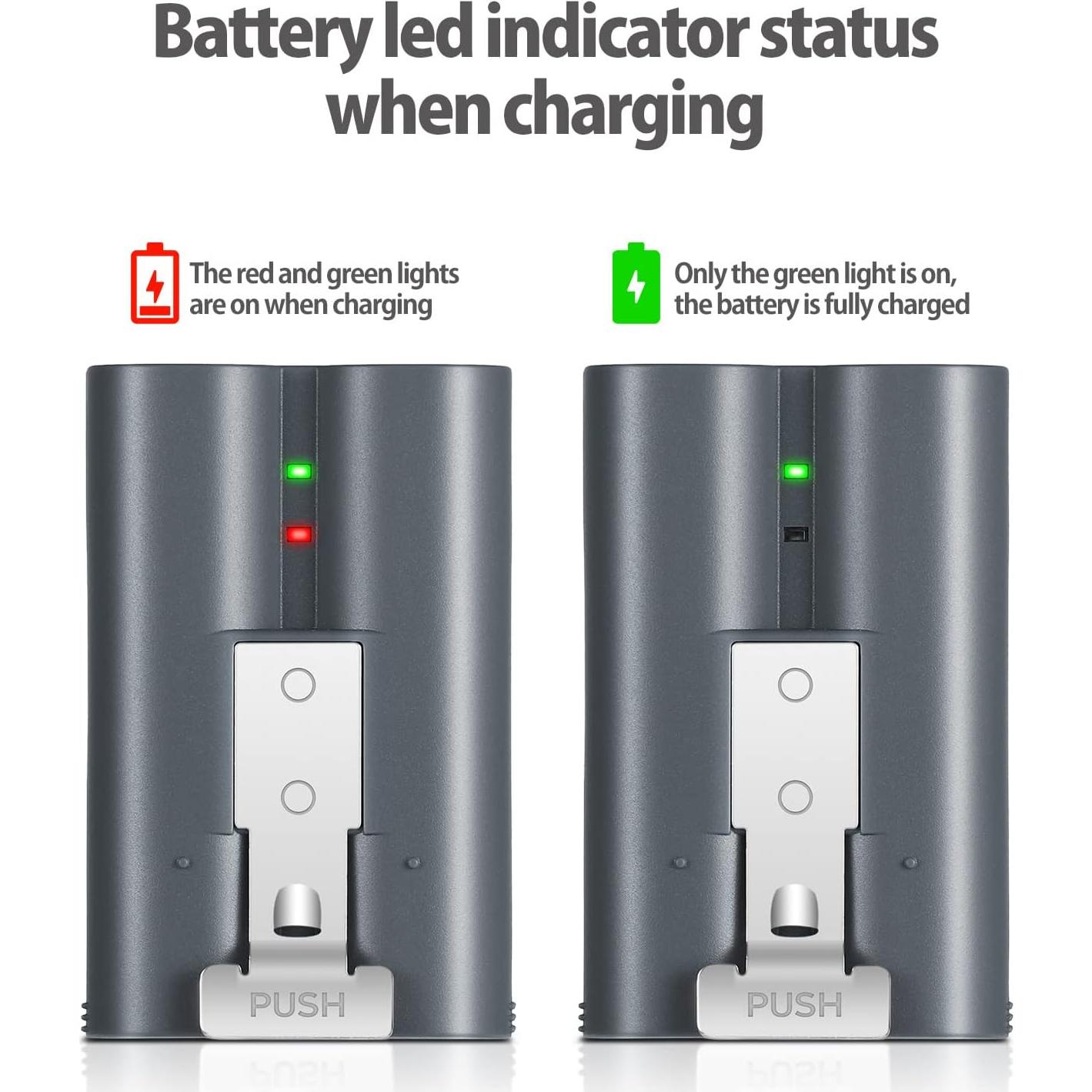 2 Baterías Recargables 6040mAh Etrhtec para Timbres Ring
