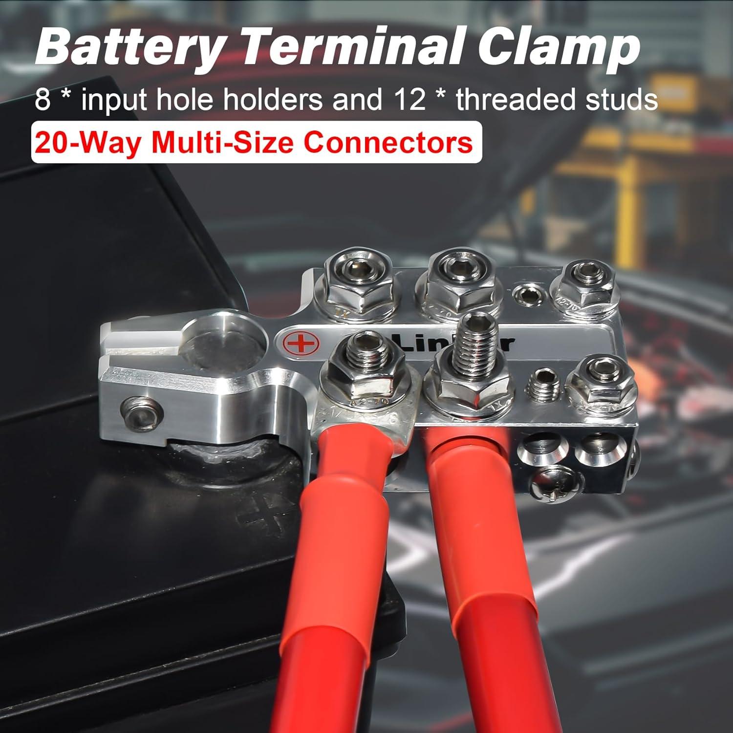 Bloque de terminales de batería vLinker AM20 20 vías 8AWG a 4/0