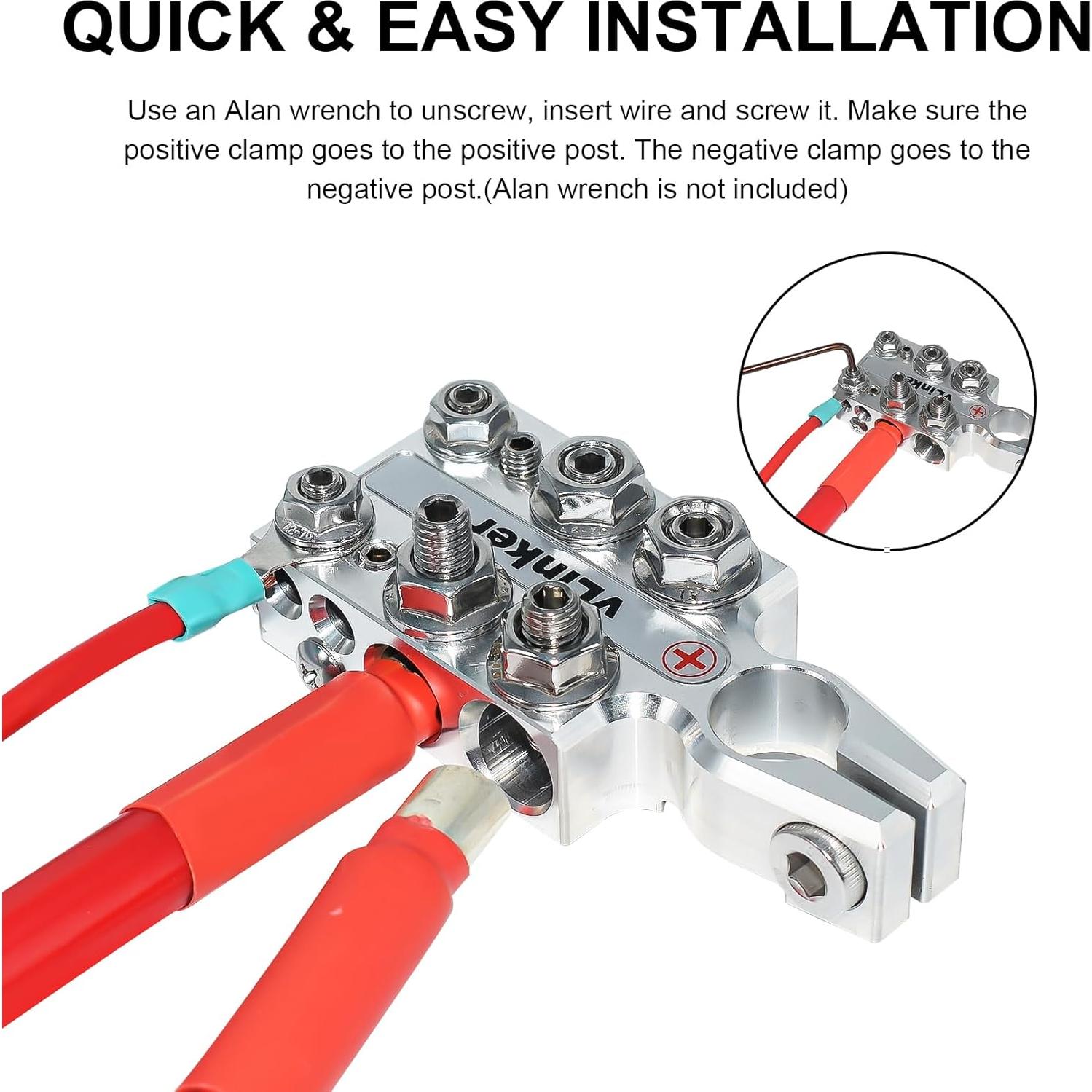 Bloque de terminales de batería vLinker AM20 20 vías 8AWG a 4/0