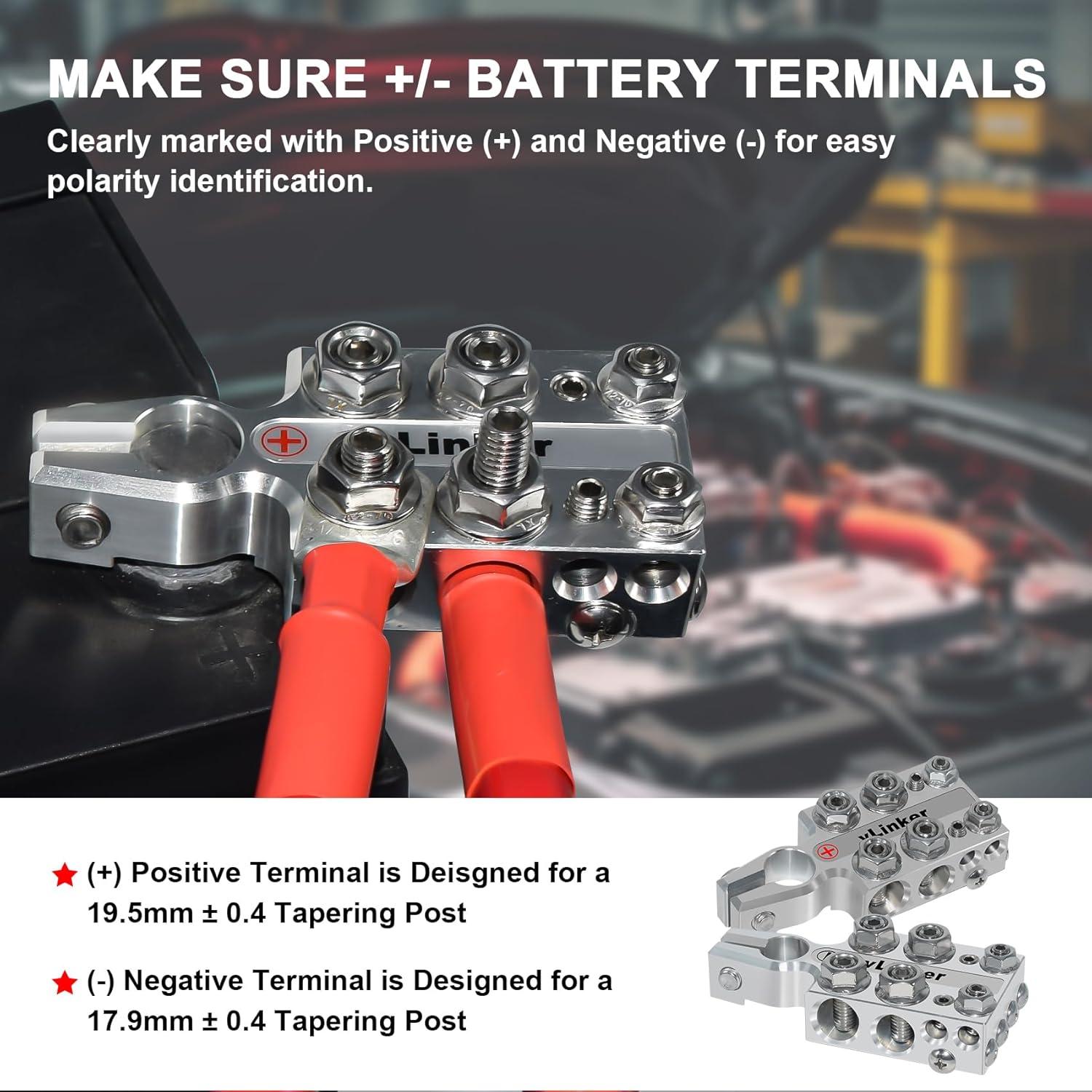 Bloque de terminales de batería vLinker AM20 20 vías 8AWG a 4/0