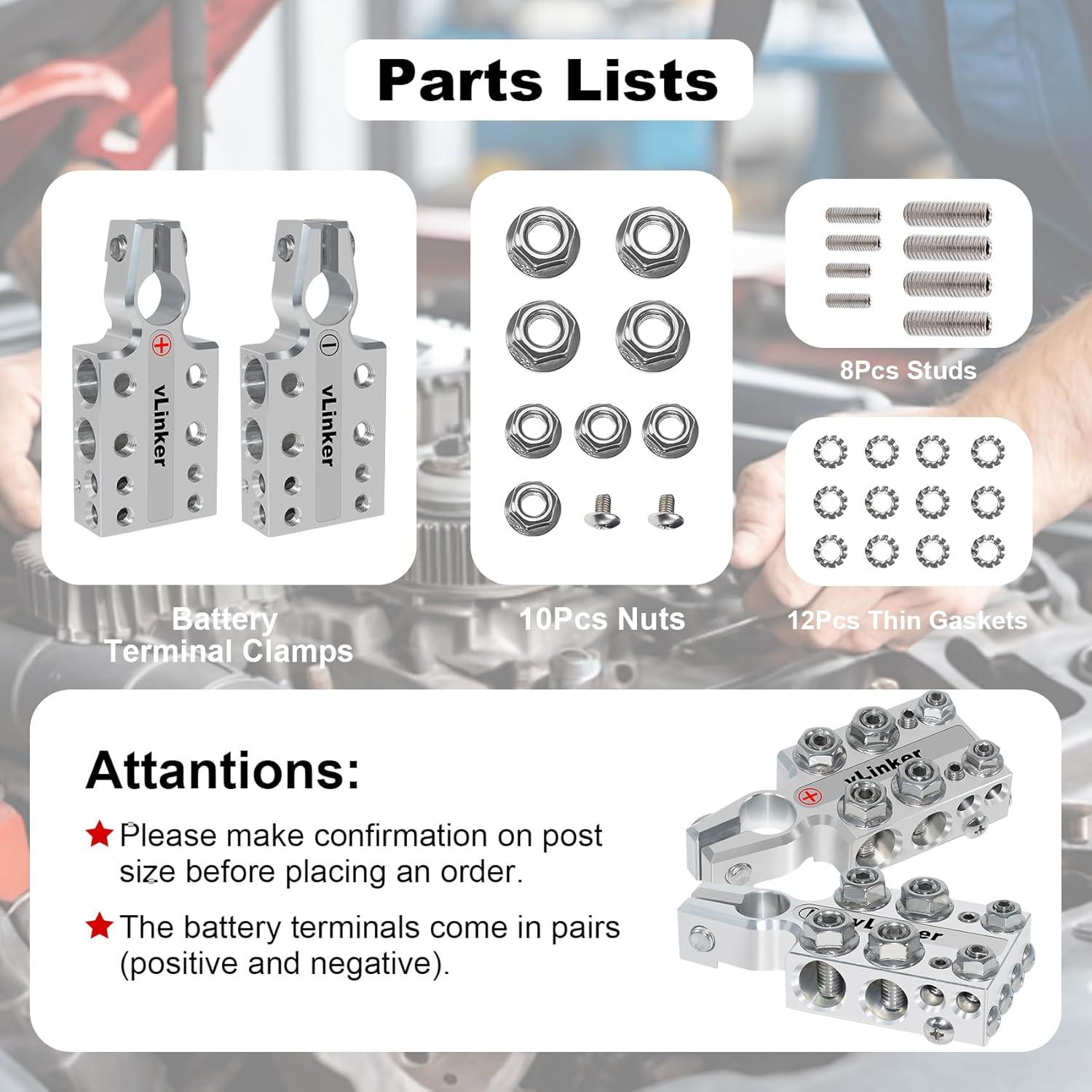 Bloque de terminales de batería vLinker AM20 20 vías 8AWG a 4/0