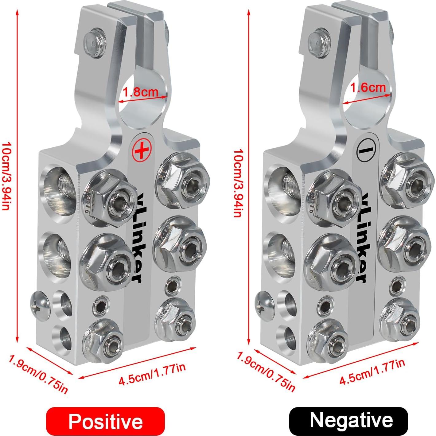 Bloque de terminales de batería vLinker AM20 20 vías 8AWG a 4/0