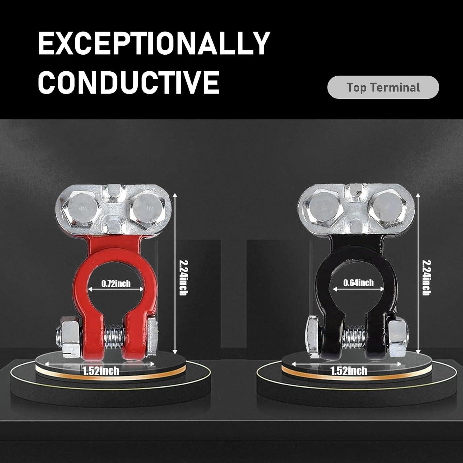 Pack 2 Terminales de Poste Jokormo Cobre Puro 81.9g