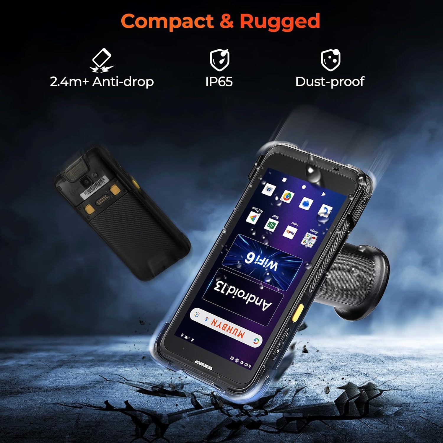 Escáner de Código de Barras MUNBYN IPDA101P Android 13 5.5"