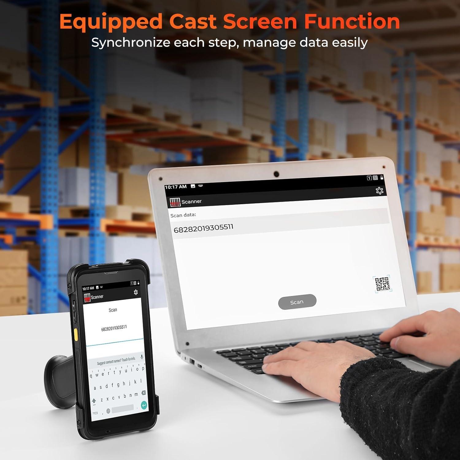 Escáner de Código de Barras MUNBYN IPDA101P Android 13 5.5"