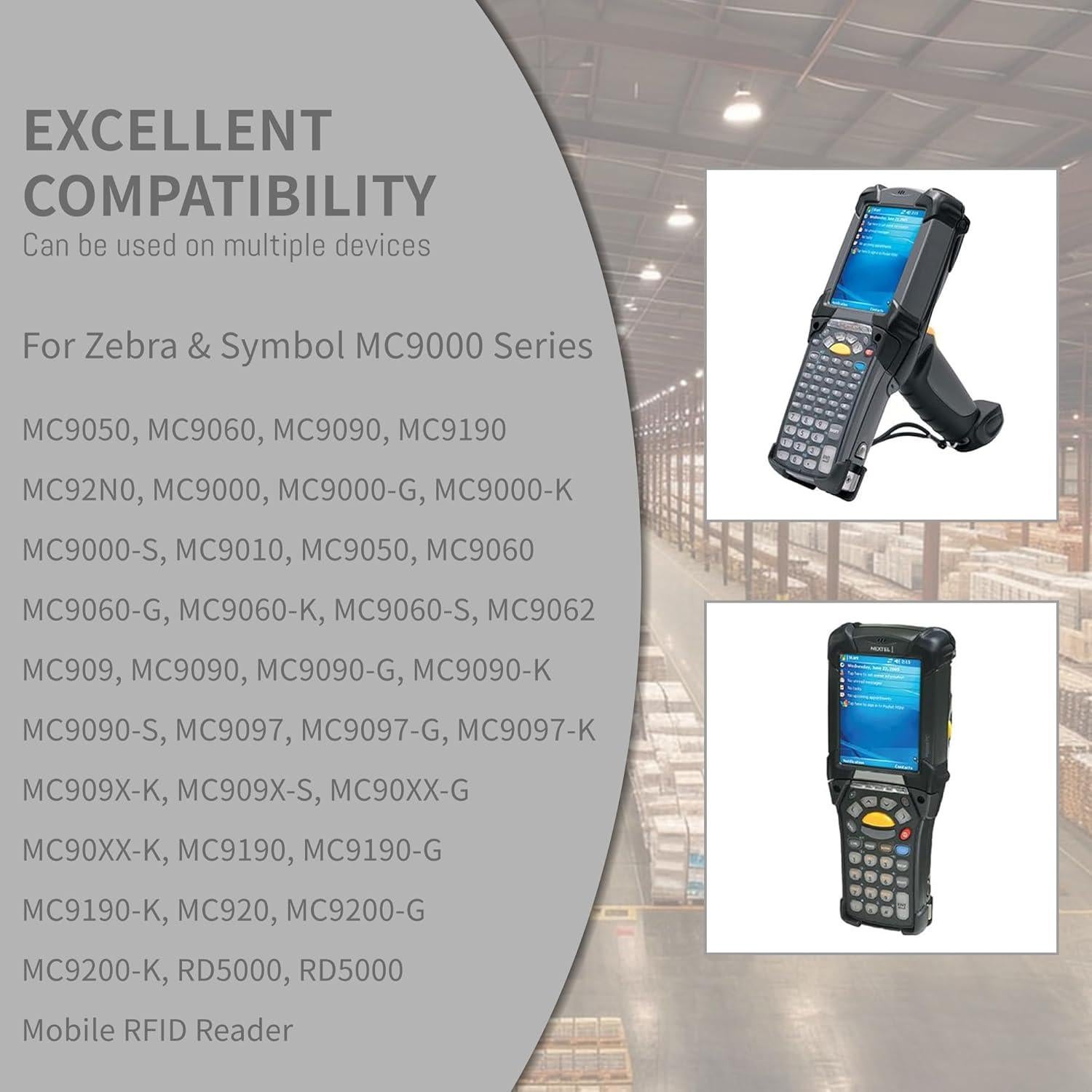 Batería recargable Li-ion 2200mAh para Symbol MC9000