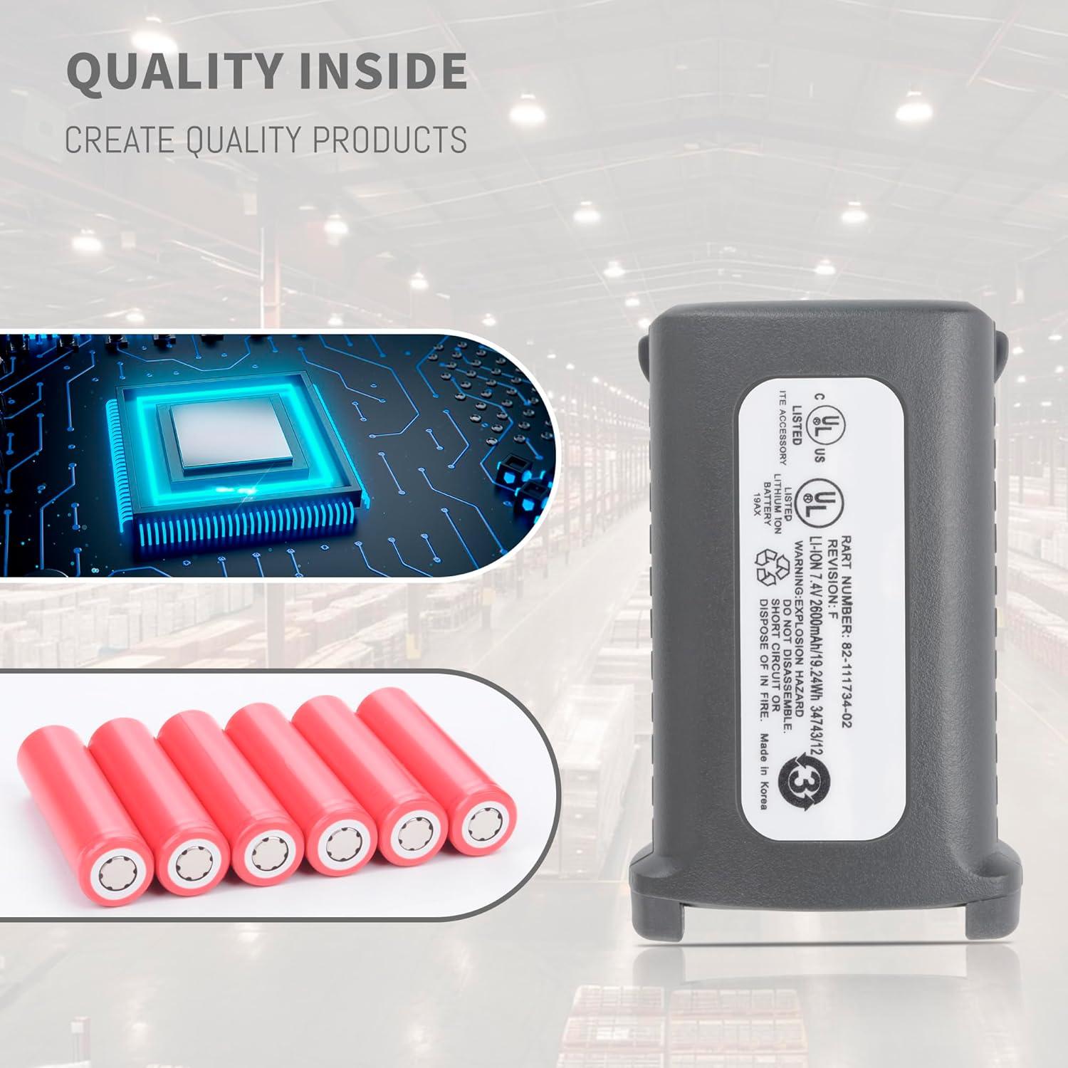 Batería recargable Li-ion 2200mAh para Symbol MC9000