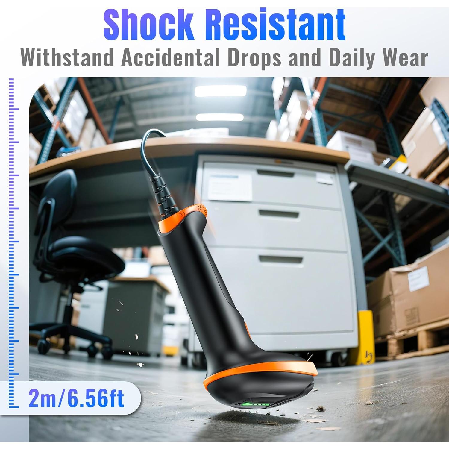 Escáner de Códigos de Barras 1D 2D Tera D5100Y USB Ergonómico