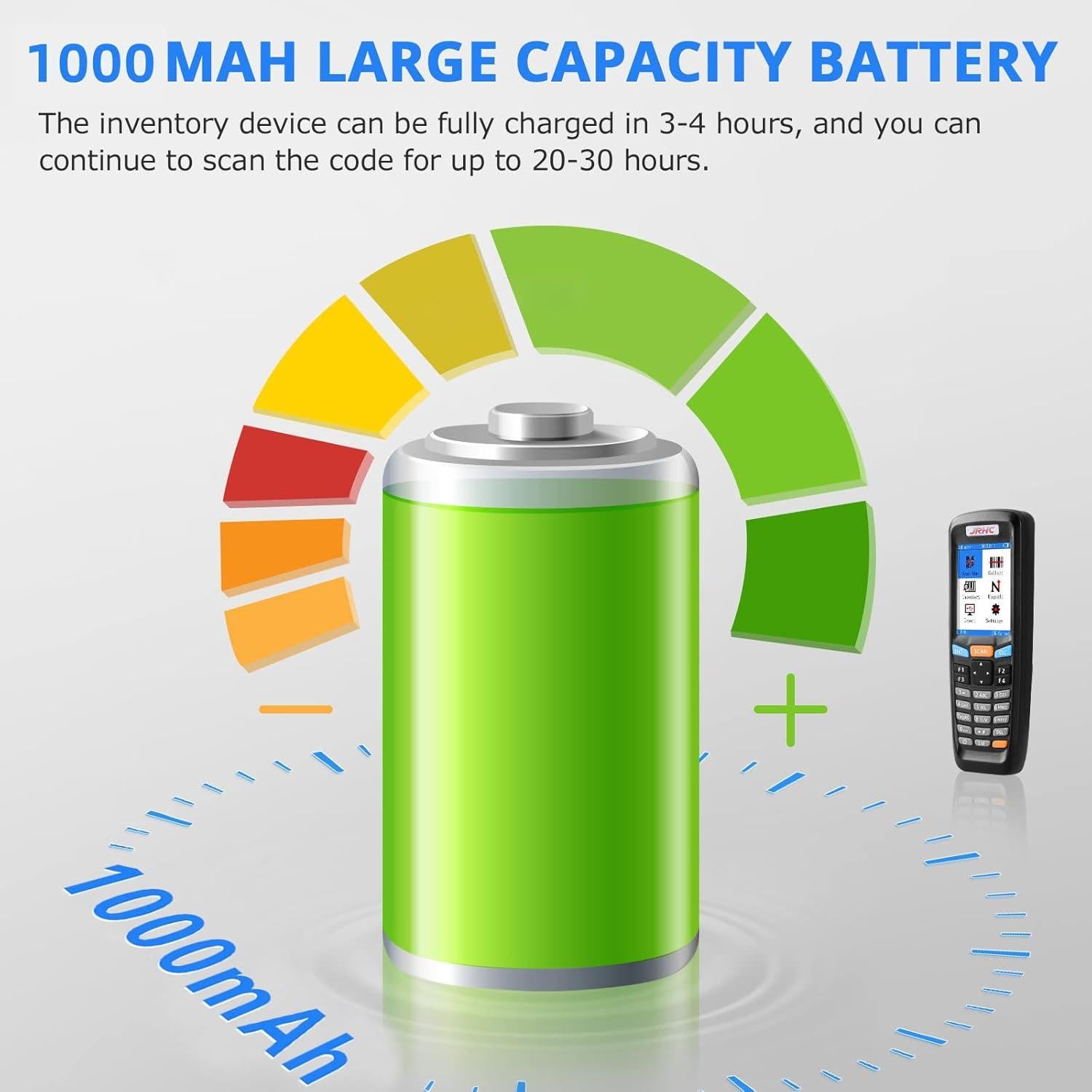 Escáner de Código de Barras Inalámbrico JRHC 2D Multifuncional