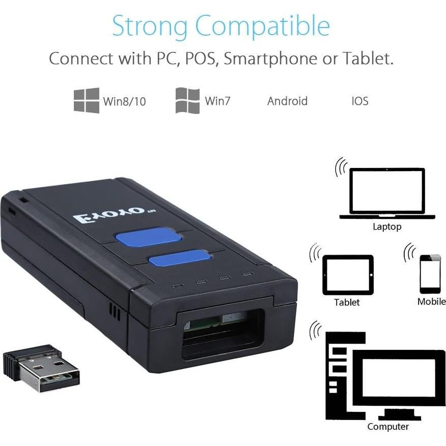 Escáner de Código de Barras Inalámbrico Eyoyo EY-2877 1D