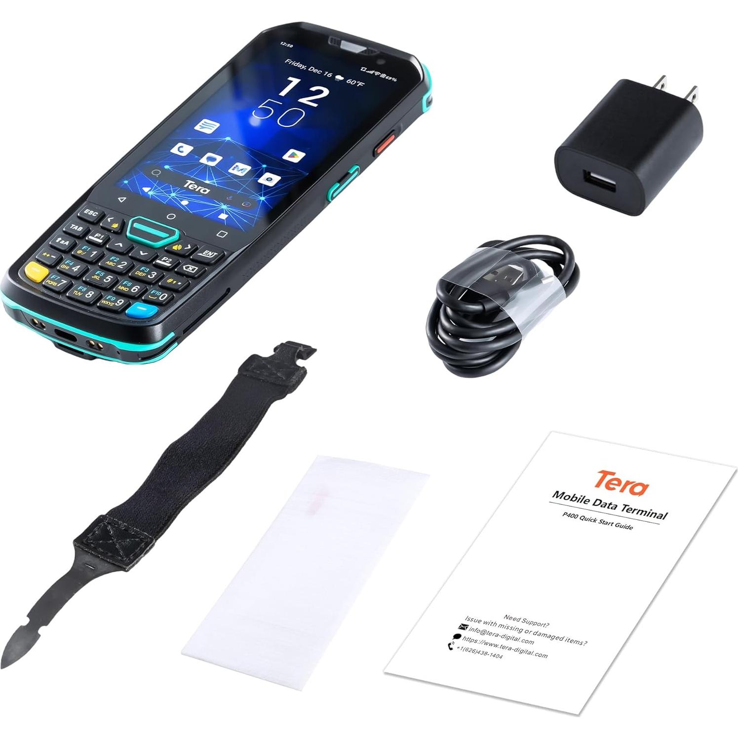 Escáner de Código de Barras Tera P400 Android 11 4GB 64GB IP67