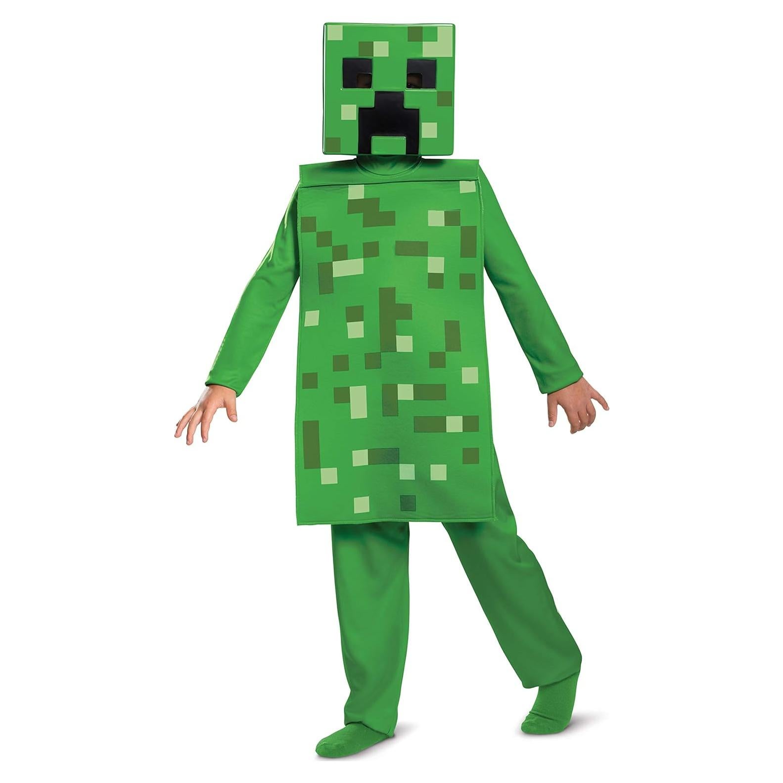 Disfraz Minecraft Creeper Disguise para Niños 4-5 Años