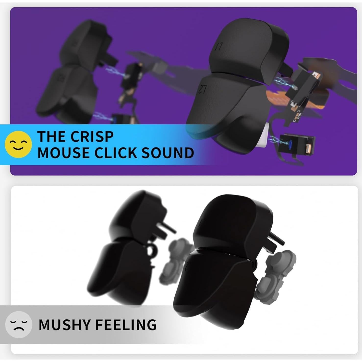 Kit de Gatillo Clicky eXtremeRate para Controlador PS5