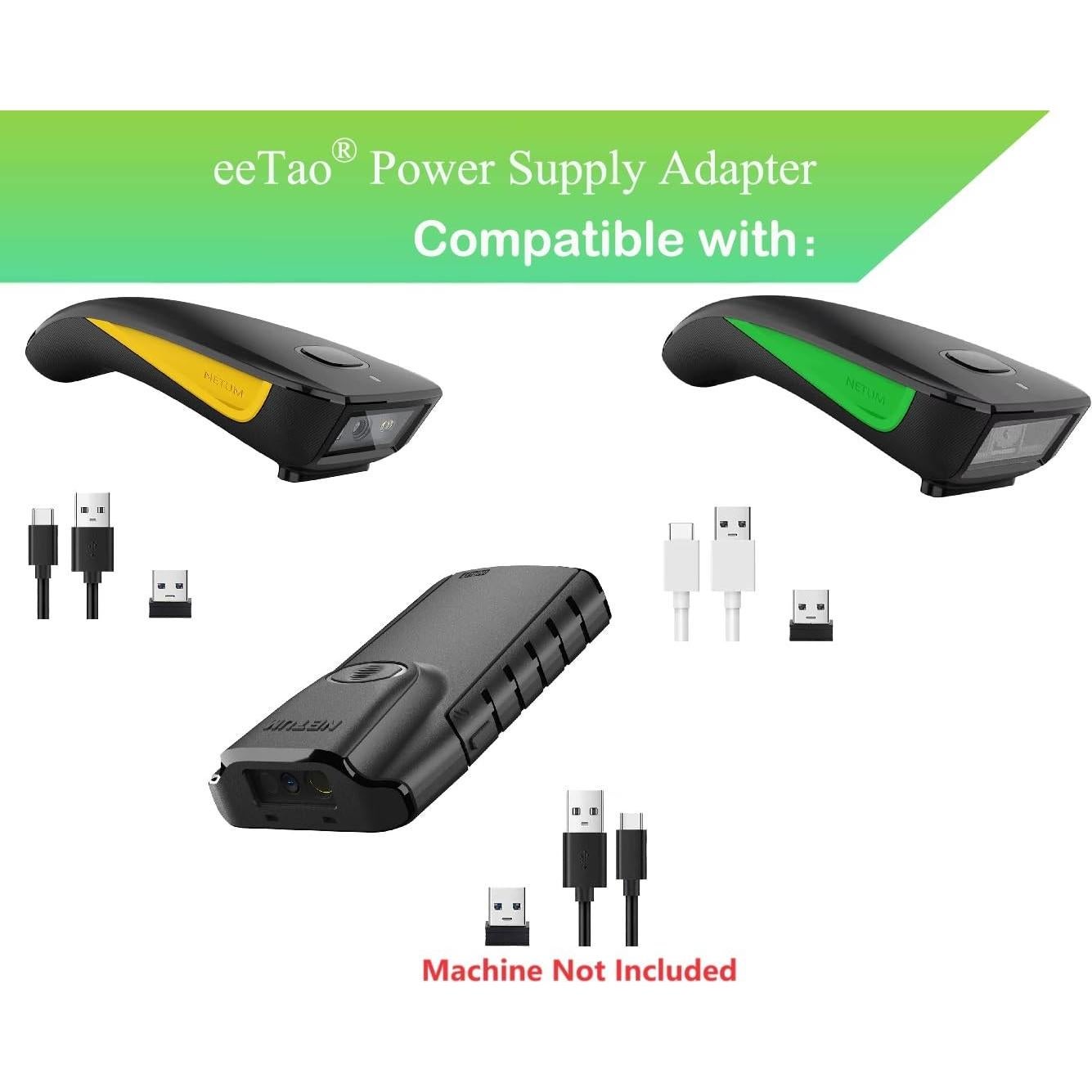 Cable de carga USBC 5V eeTao para escáner NETUM C750 C740 E800