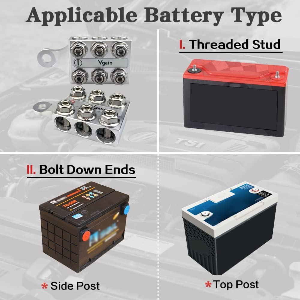 Bloque de Distribución Vgate 12 Vías M10 8AWG a 4/0AWG