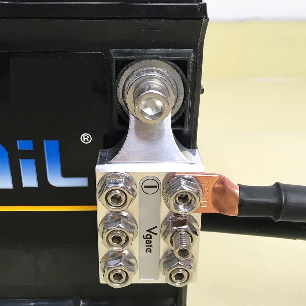 Bloque de Distribución Vgate 12 Vías M10 8AWG a 4/0AWG