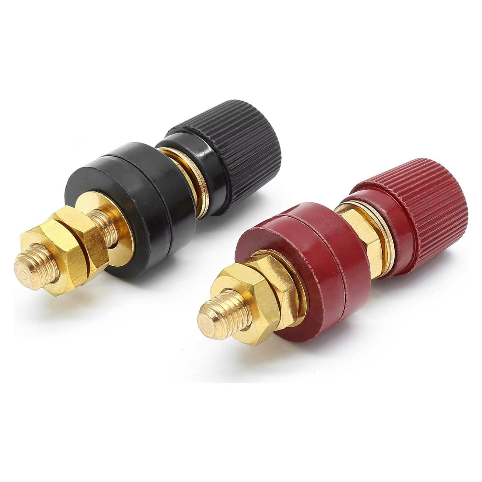 Conectores de Batería Luomorgo 5/16" Cobre 2 Pcs Rojo y Negro