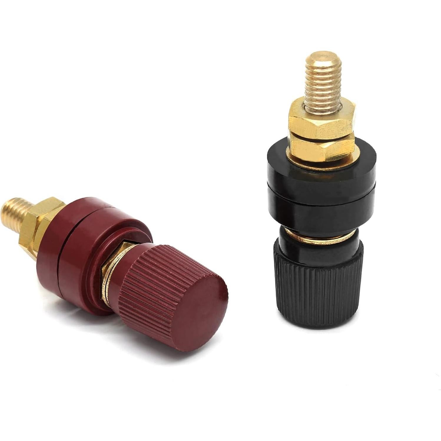 Conectores de Batería Luomorgo 5/16" Cobre 2 Pcs Rojo y Negro