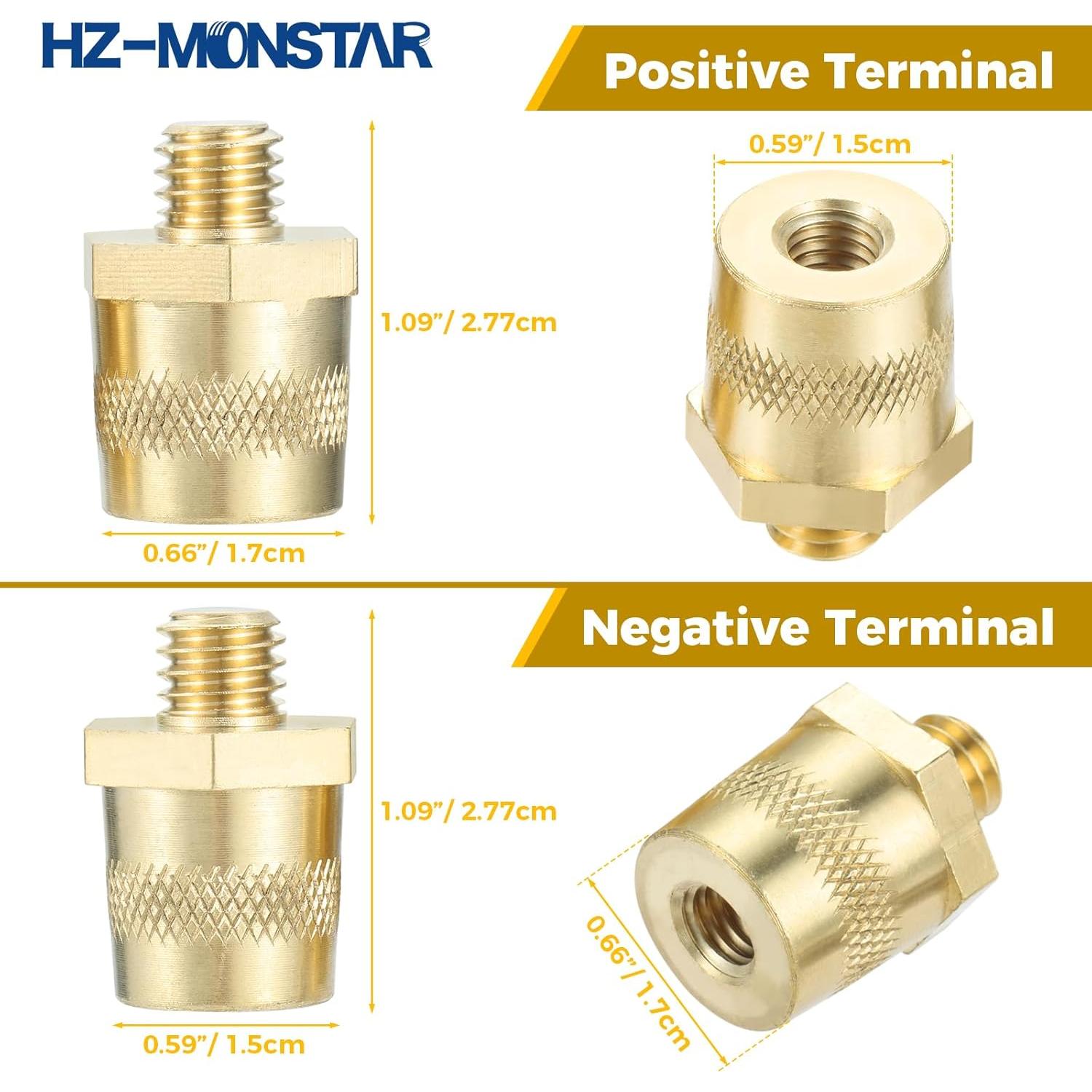Conectores de Terminal de Batería HZ-MONSTAR 3/8" 2 Pcs