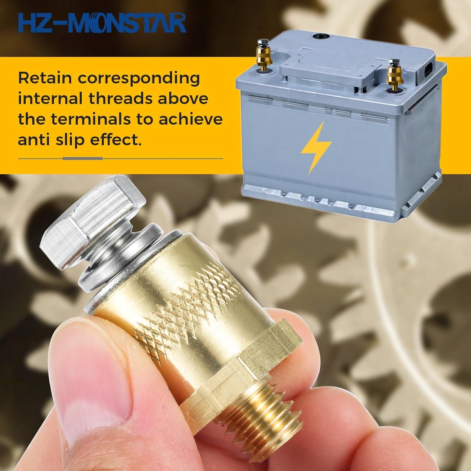 Conectores de Terminal de Batería HZ-MONSTAR 3/8" 2 Pcs