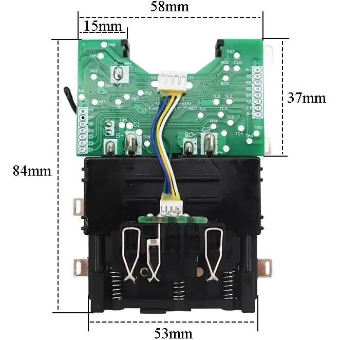 Placa de Circuito de Protección DeWalt DCB609 15 Celdas 18650/21700