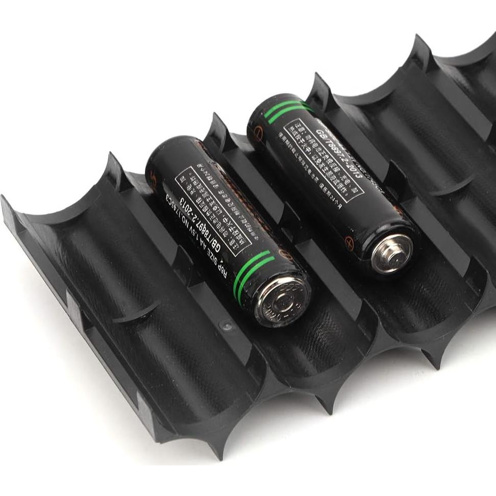 Soporte de Batería de Resina ABS YWBL-WH 10 Piezas 21.8x7x2cm