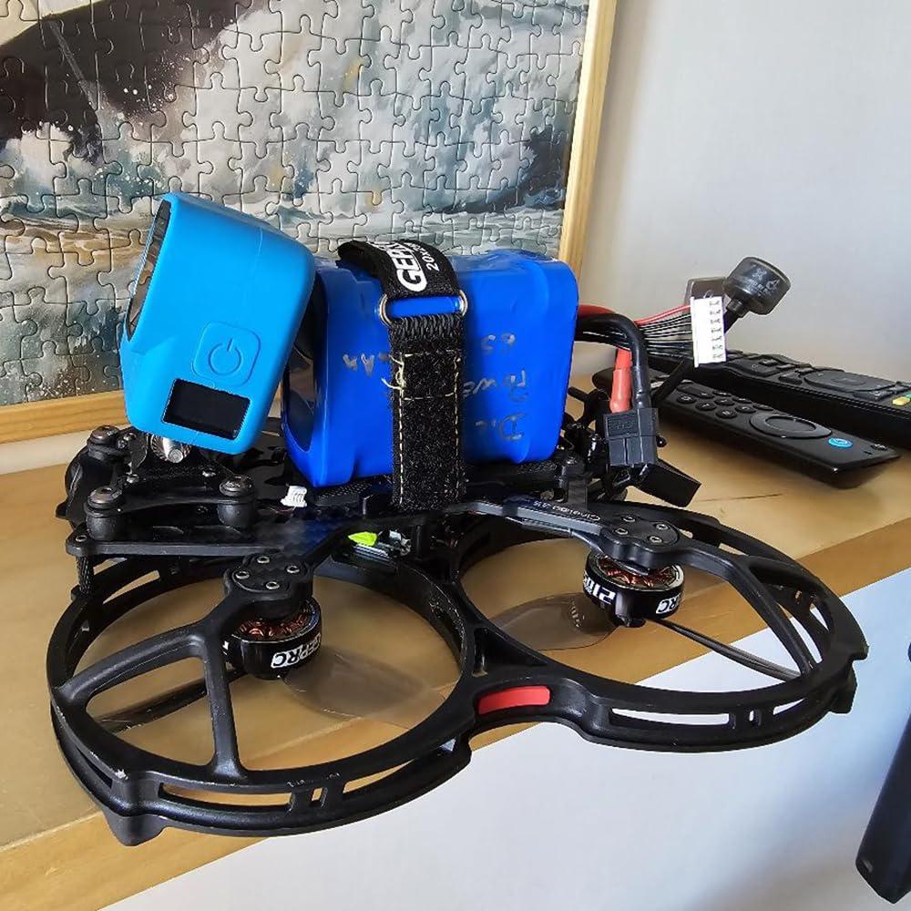 Tubo termocontraíble PVC 300mm azul 3 metros para baterías