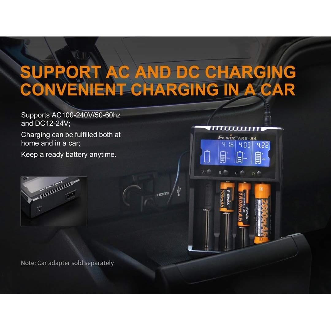 Cargador de Baterías Inteligente Fenix ARE-A4 Multifuncional