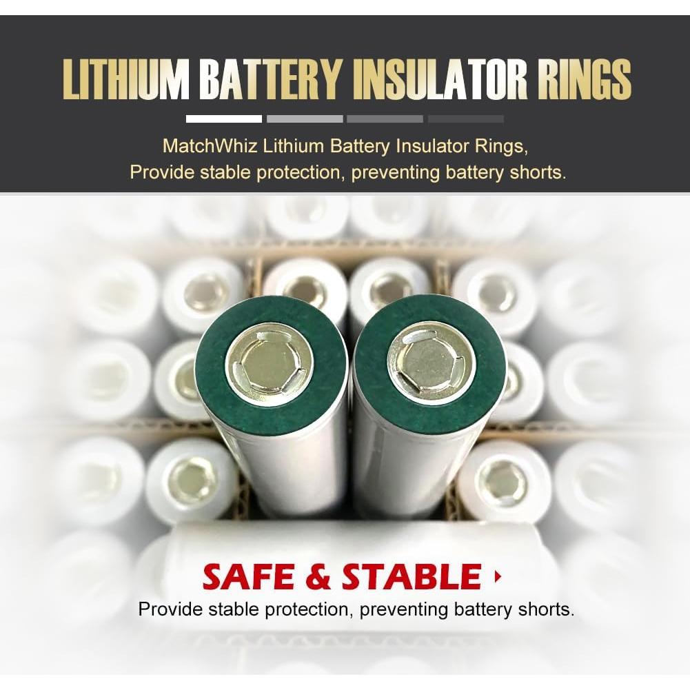Anillos de Aislamiento para Batería 21700 MatchWhiz 330PCS