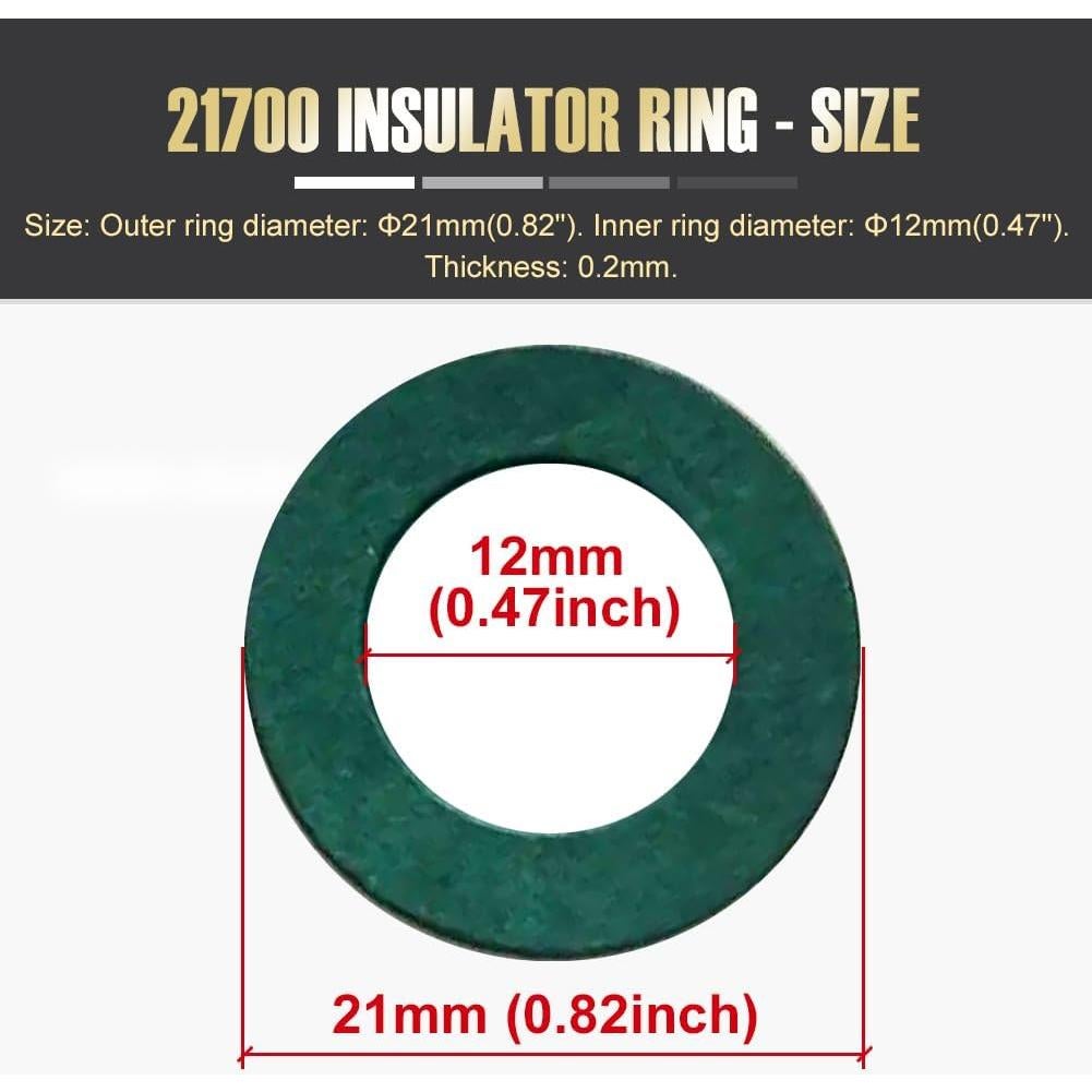 Anillos de Aislamiento para Batería 21700 MatchWhiz 330PCS