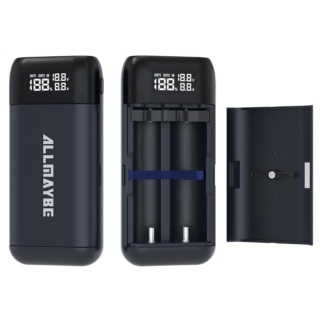 Cargador de Batería XTAR PC2 USB-C 2-Bay 18650/21700