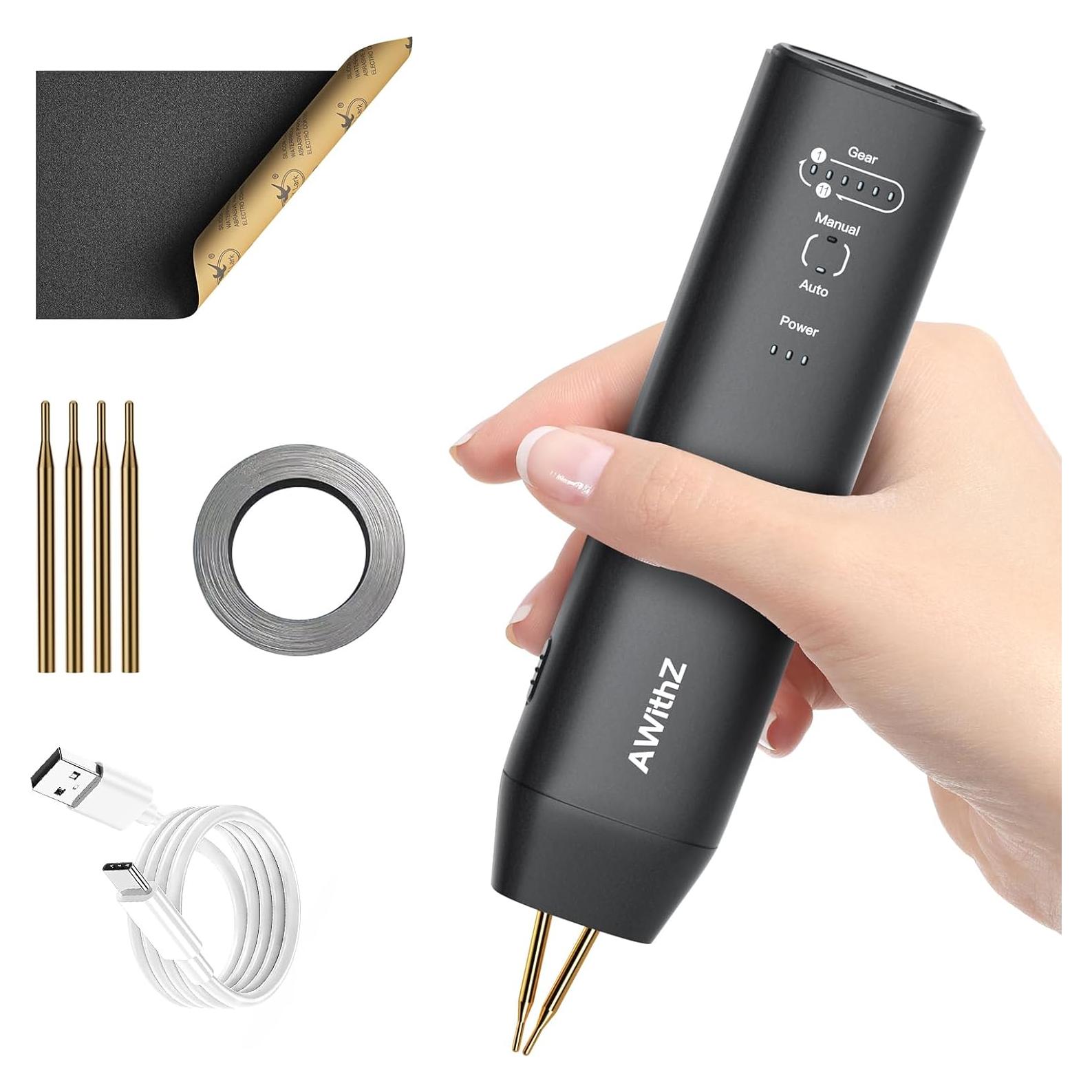 Soldador de Puntos Portátil AWithZ H1 11 Marchas para Baterías 18650