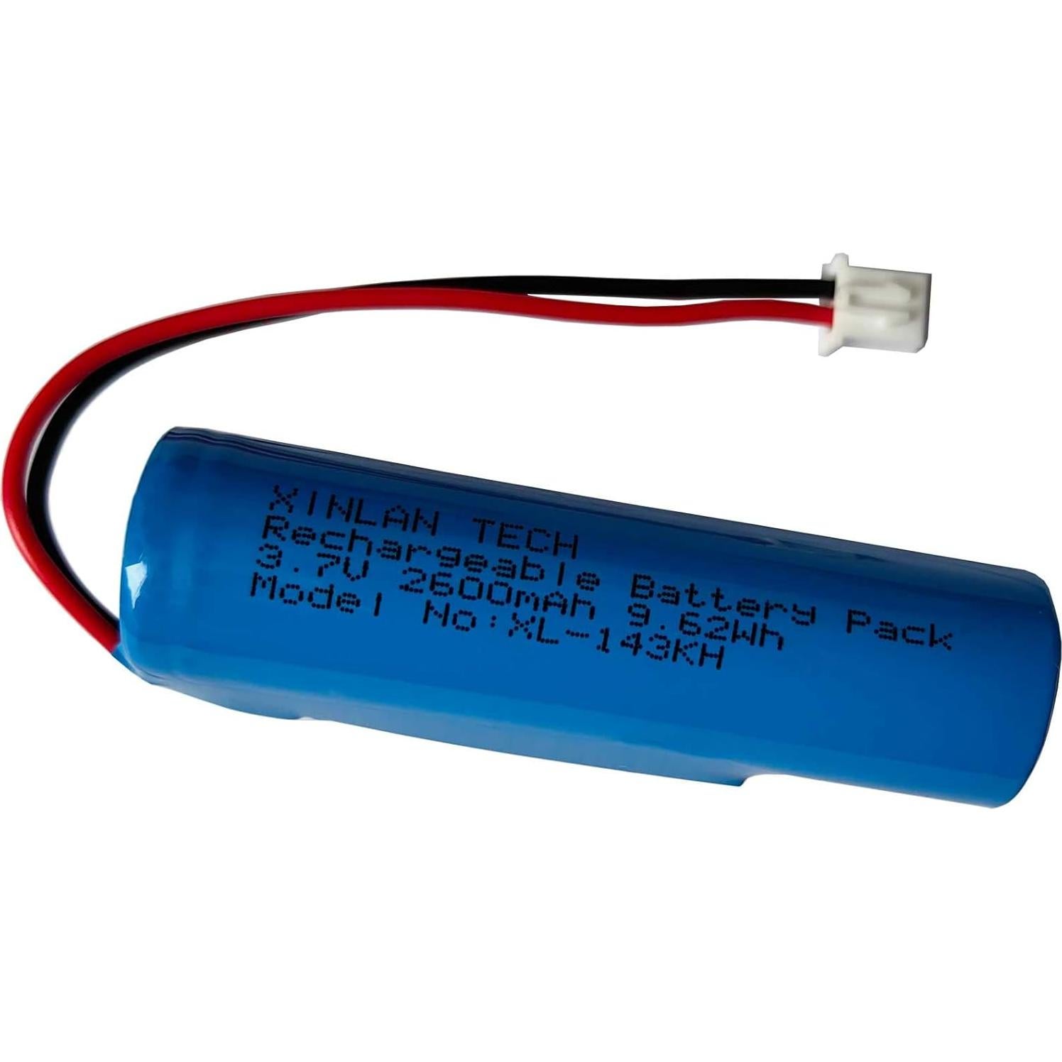 Batería recargable Li-ion 3.7V 2600mAh 18650 XINLANTECH - Paquete de 2