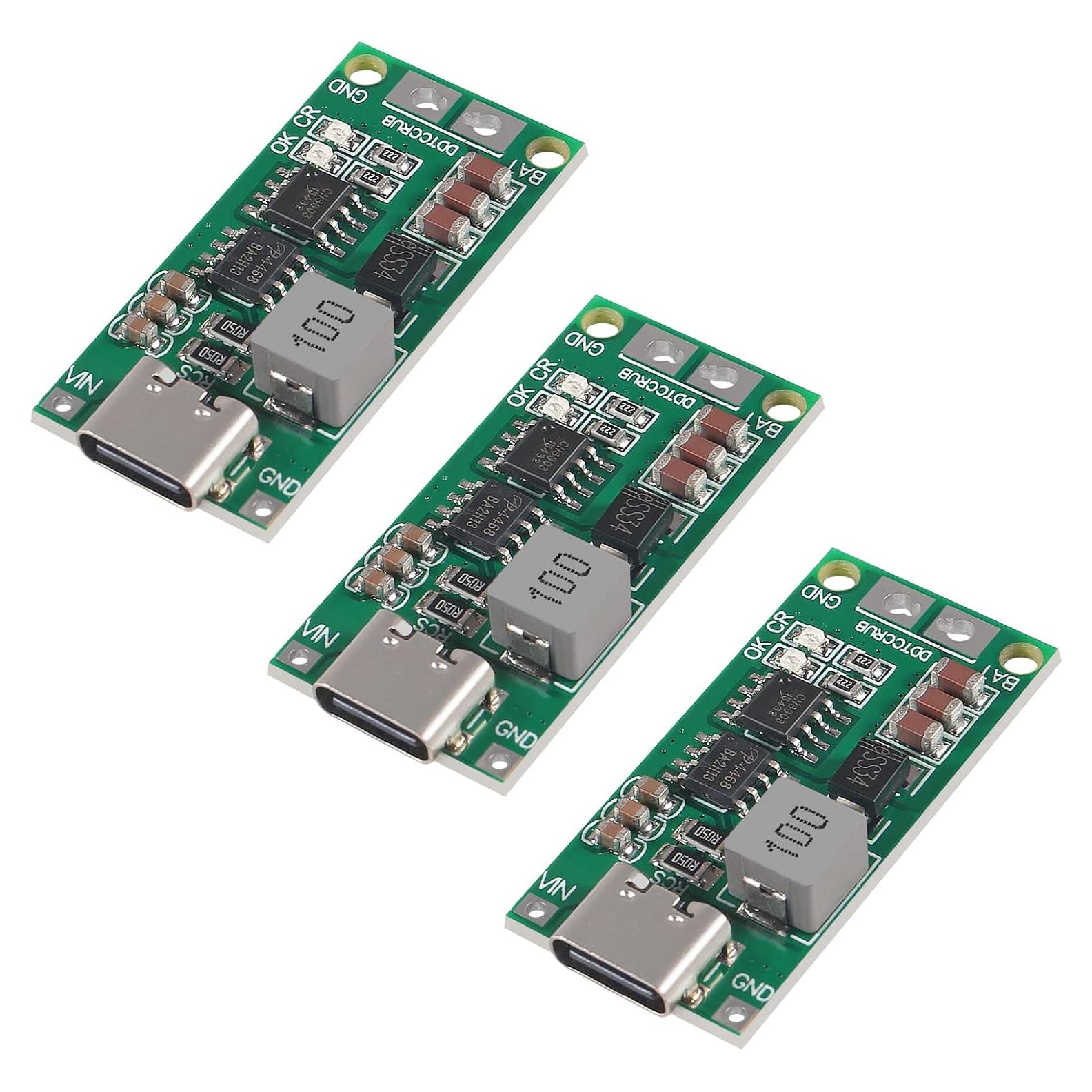 Cargador LiPo Polímero 3PCS Tipo C 2S 3S 4S 4A 18650