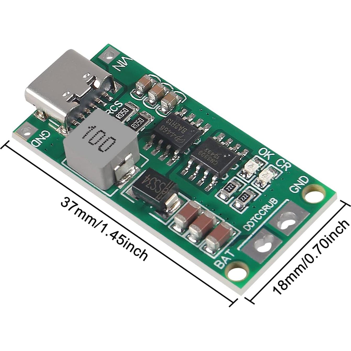 Cargador LiPo Polímero 3PCS Tipo C 2S 3S 4S 4A 18650