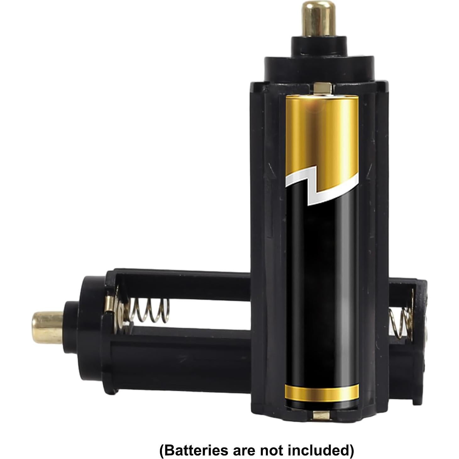 10pcs Soporte de Batería Cilíndrica Negra para 3 Baterías AAA