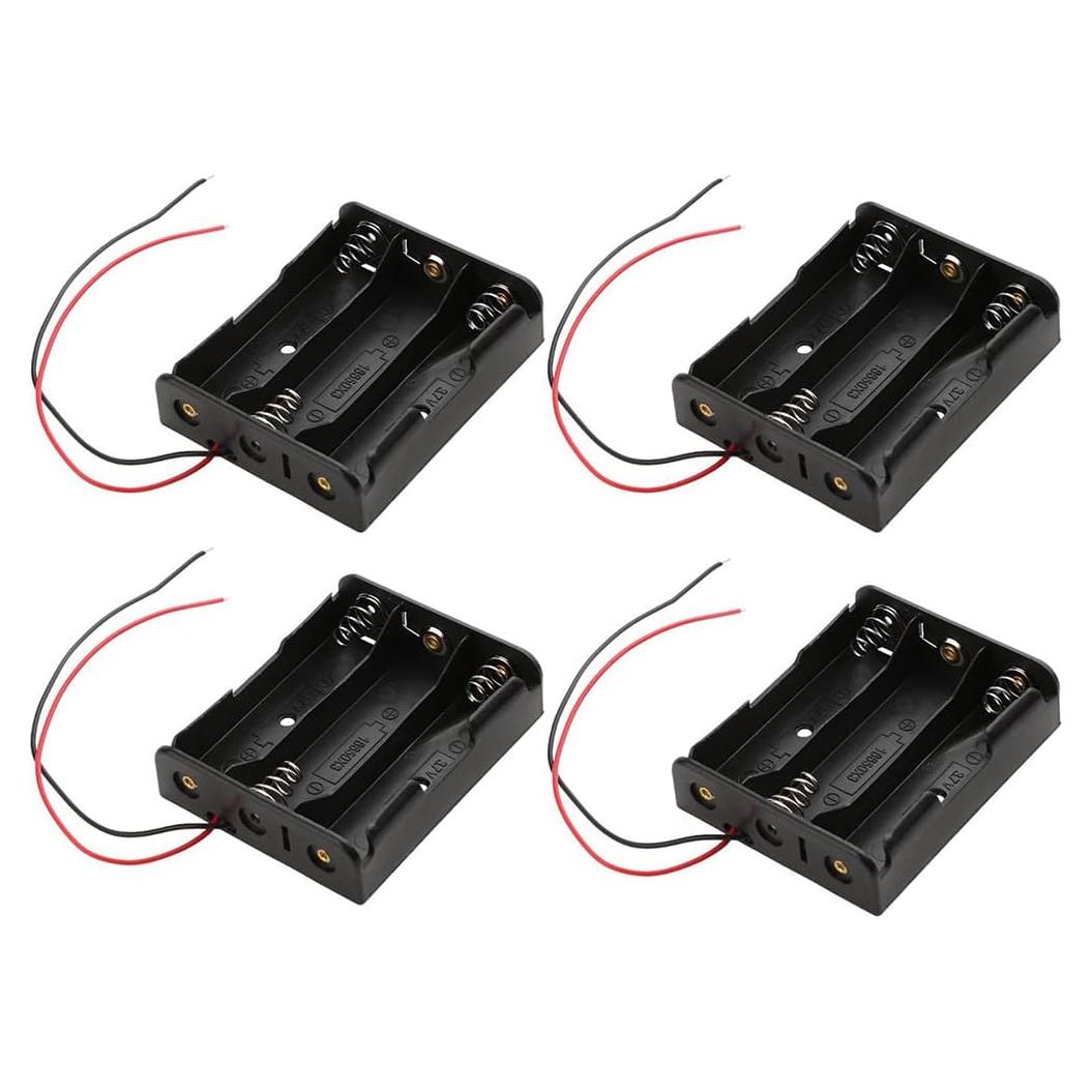 Soporte de Batería 18650 3 Ranuras EEYAD - Paquete de 4