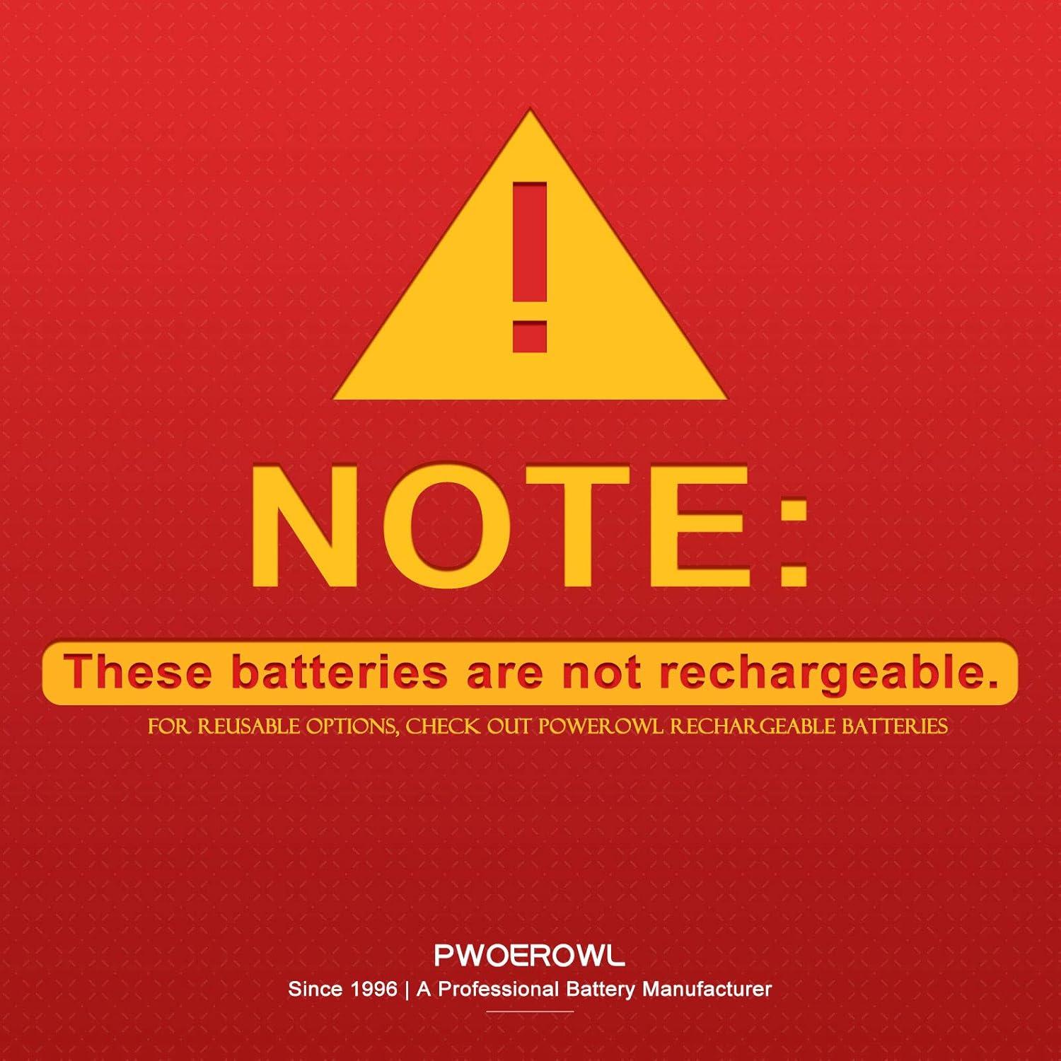 Baterías Alcalinas AA AAA y CR2025 POWEROWL Combo 16 Pcs