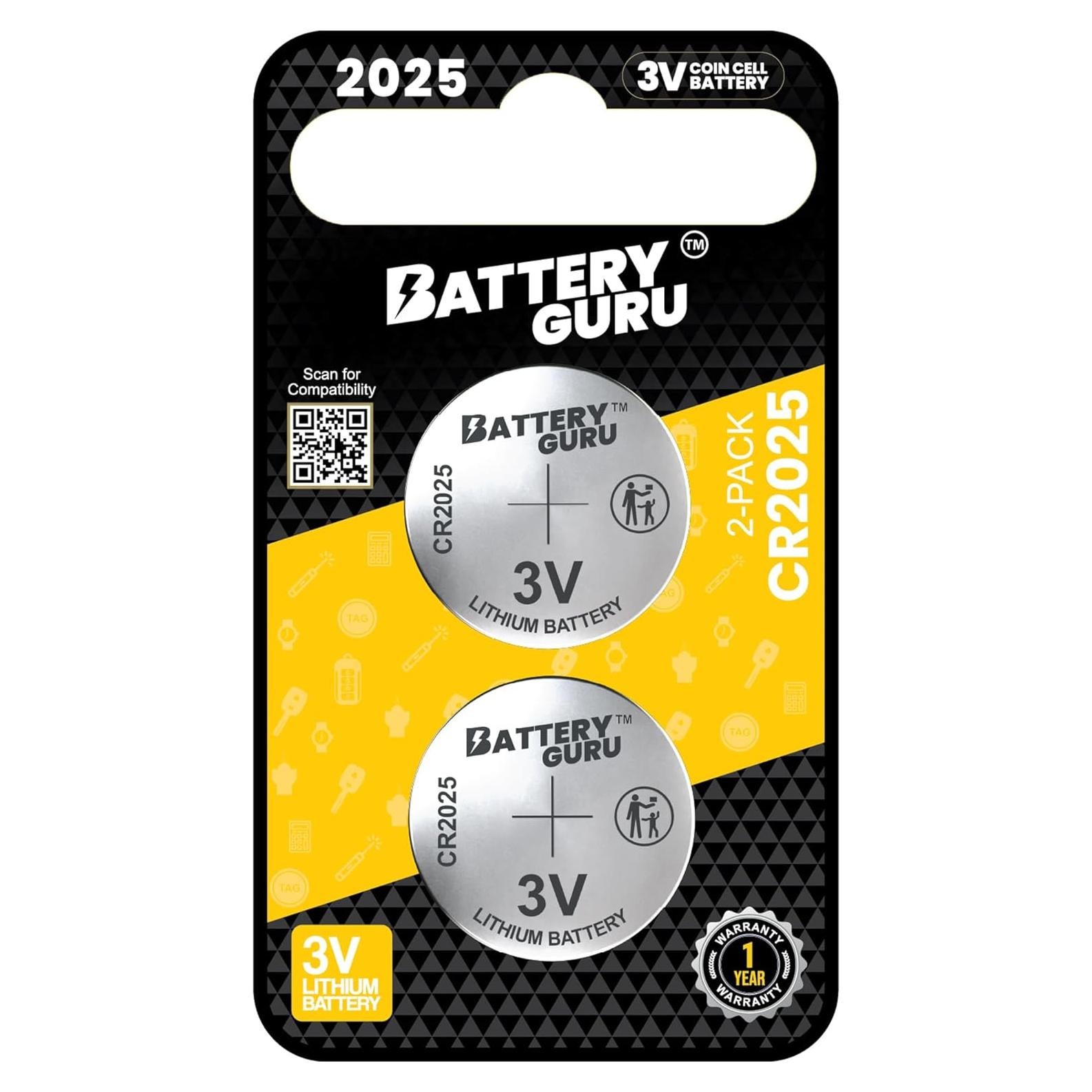 Baterías de Reemplazo para Llave Mercedes-Benz CLS Coupe 2008-2016 - 2 Piezas CR2025 3V