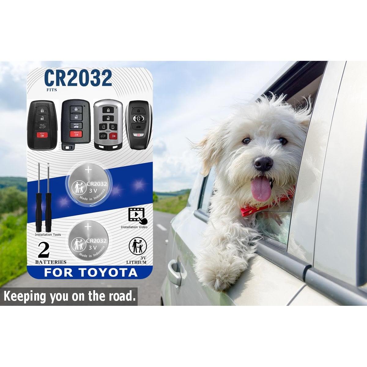 Kit de Baterías CR2032 para Llave Toyota - Paquete de 2