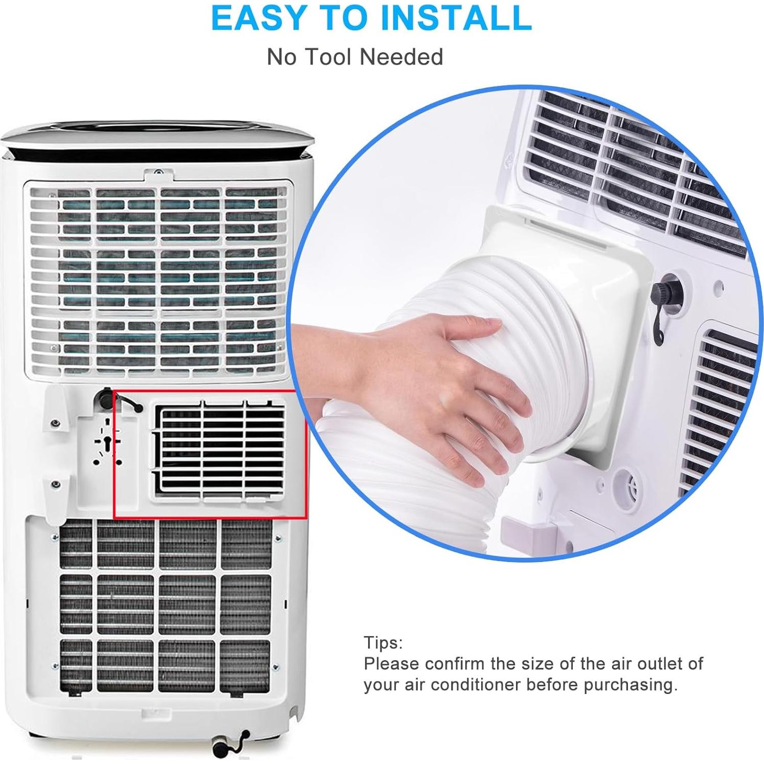 Acoplador Cuadrado a Redondo Kifiray 5.9cm para A/C