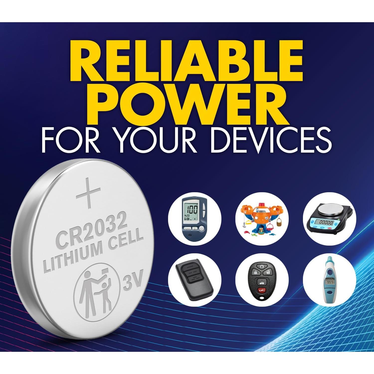 Baterías de Litio CR2032 Powermax - 6 Unidades 3V