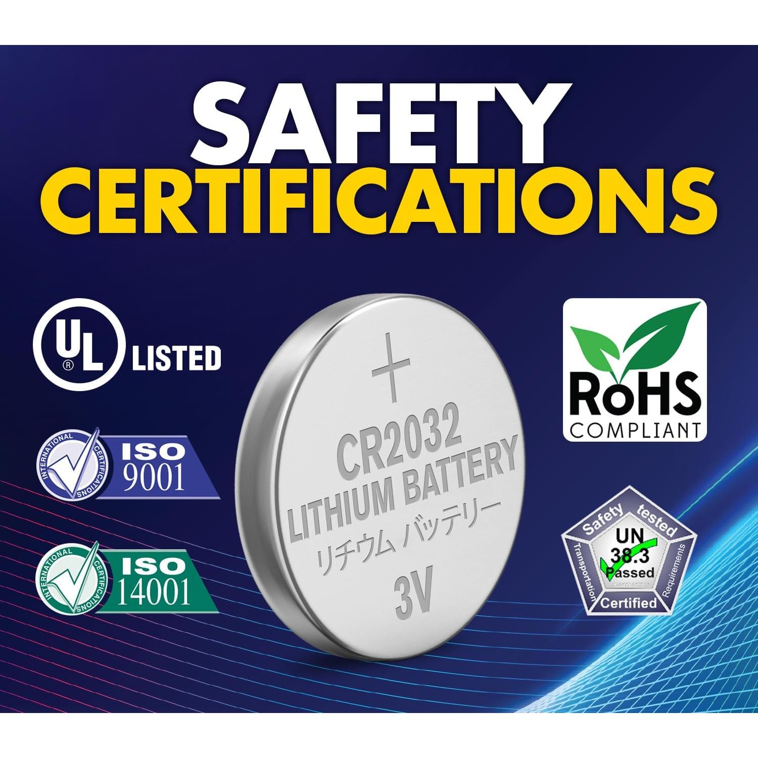 Baterías de Litio CR2032 Powermax - 6 Unidades 3V