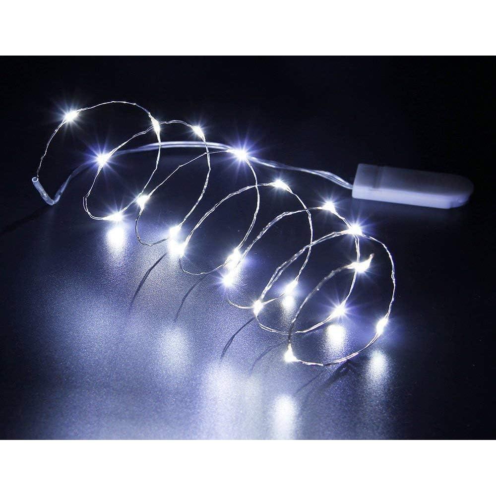 Paquete de 3 luces LED de cuerda HDSHIMAO 2m con 20 micro LED