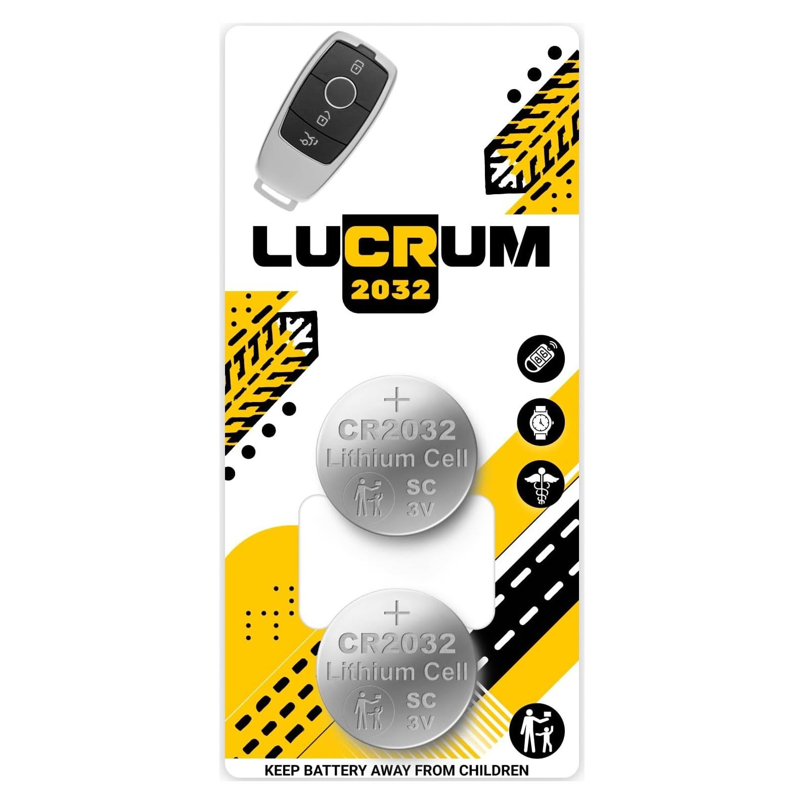 Batería CR2032 Lucrum para Llave Remota Mercedes 2 Unidades