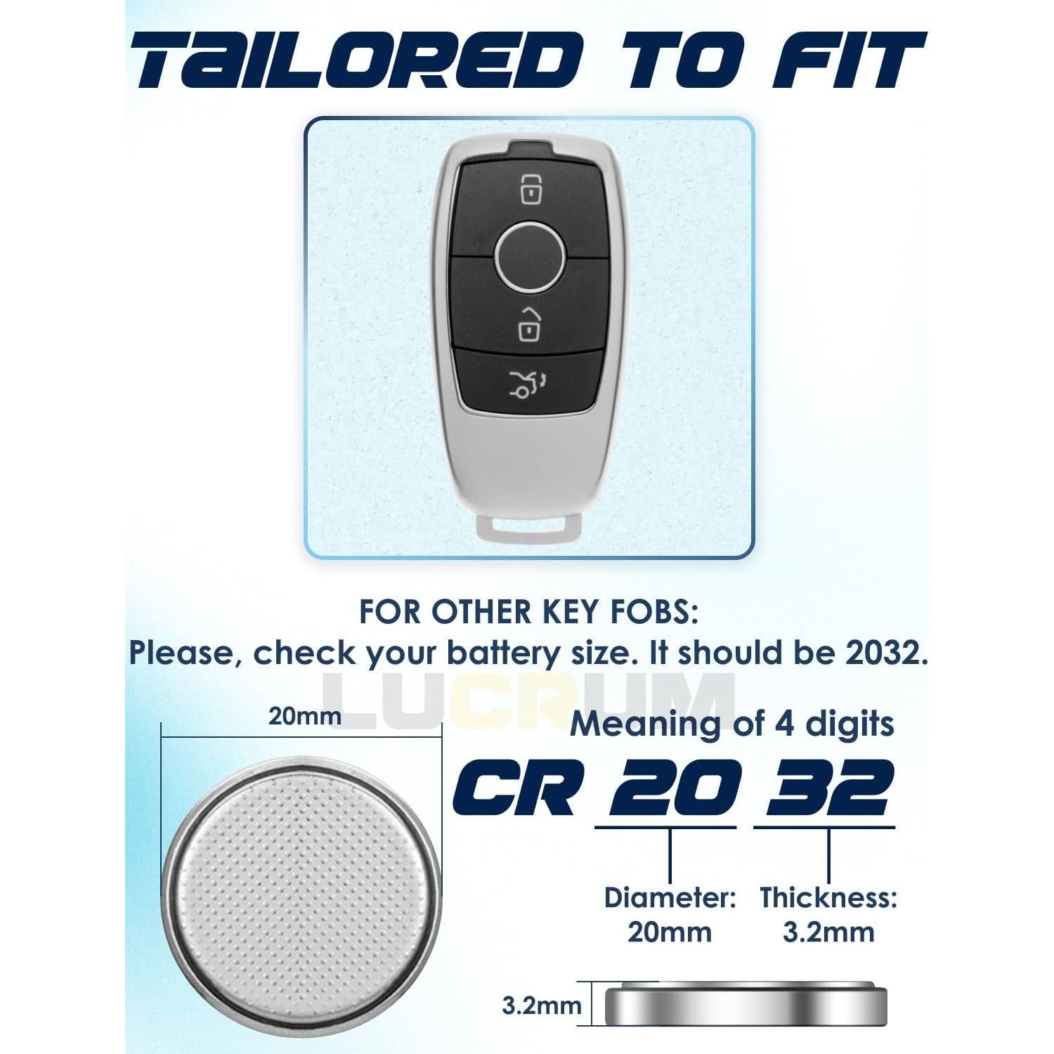 Batería CR2032 Lucrum para Llave Remota Mercedes 2 Unidades