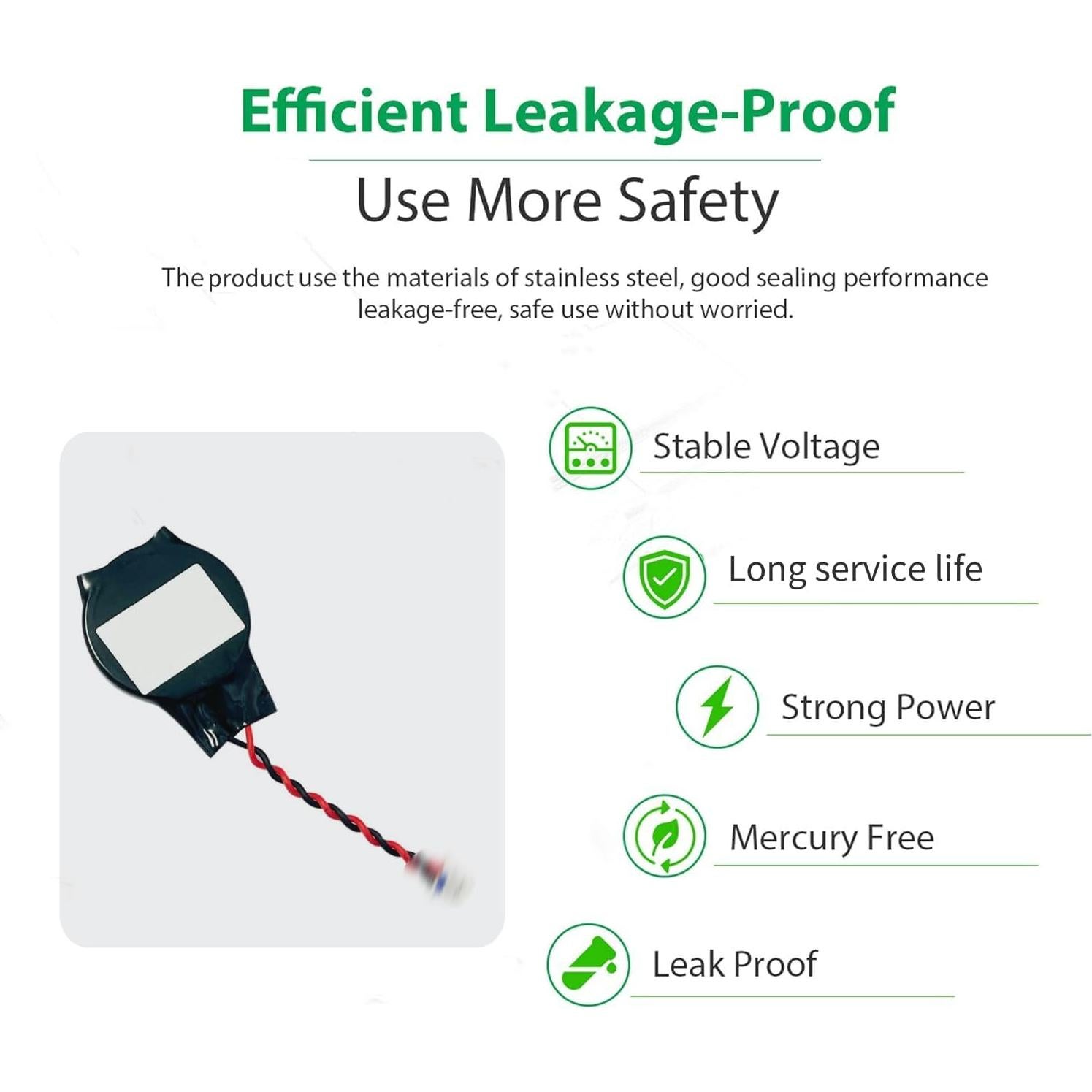 Batería CMOS CR2032 HSSDTECH para HP y Dell - 1 pieza