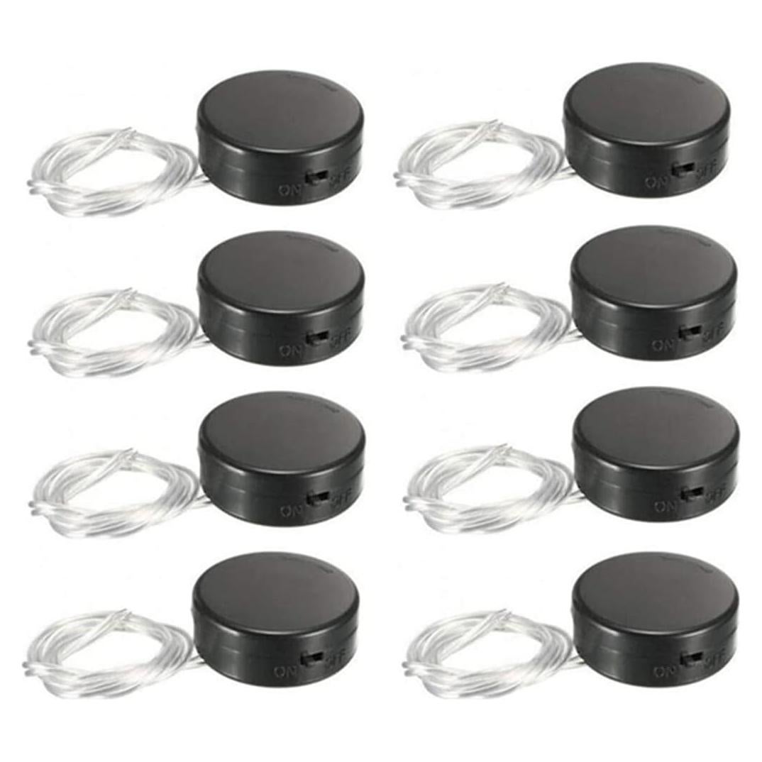 Soporte de Batería CR2032 6V con Interruptor - Paquete de 8