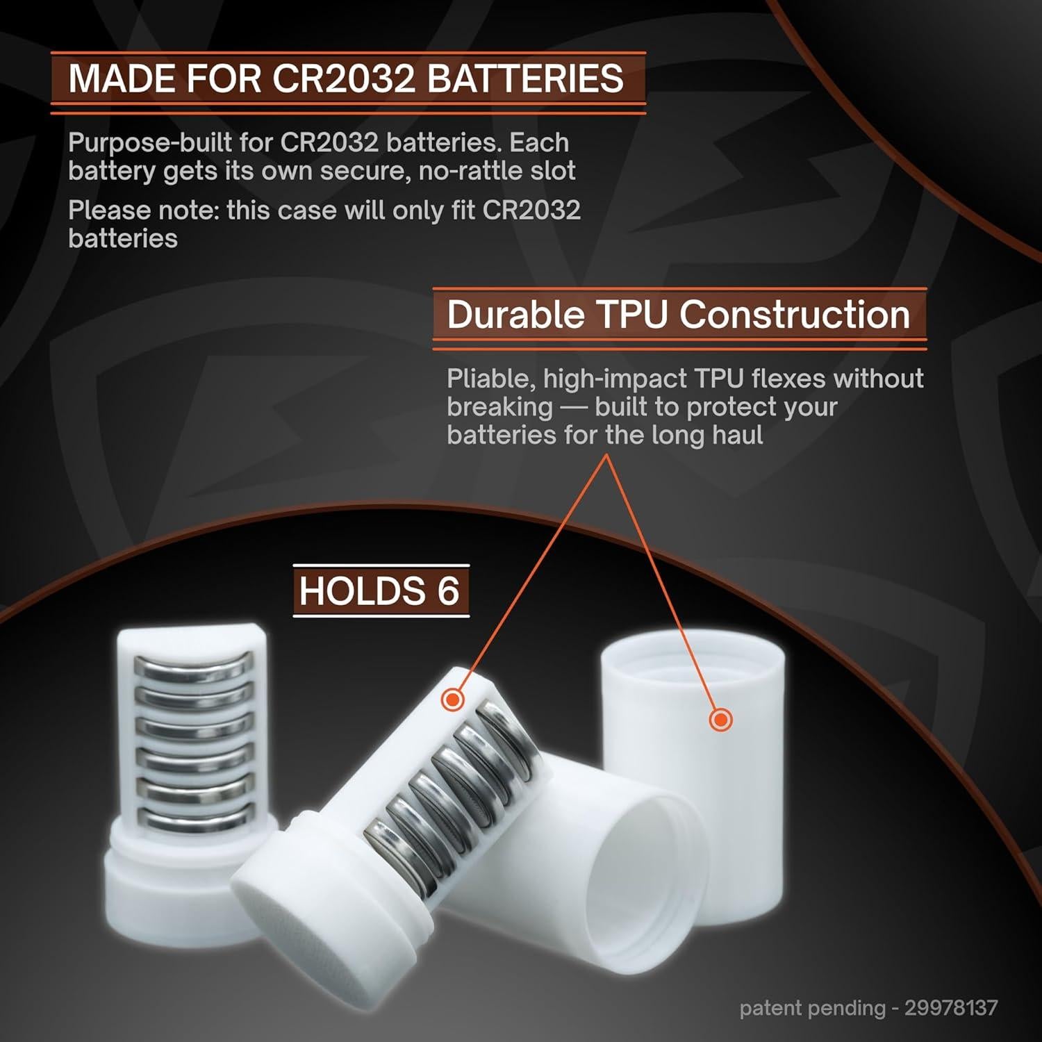 Estuche para Baterías CR2032 WLG Creations - 6 Baterías